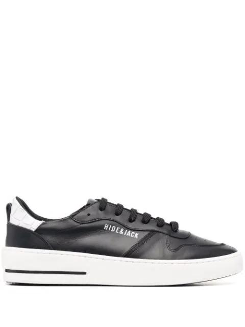 leather low-top sneakers by HIDE&JACK