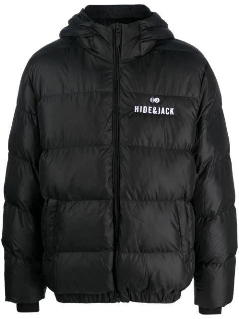 logo-embroidered padded jacket by HIDE&JACK