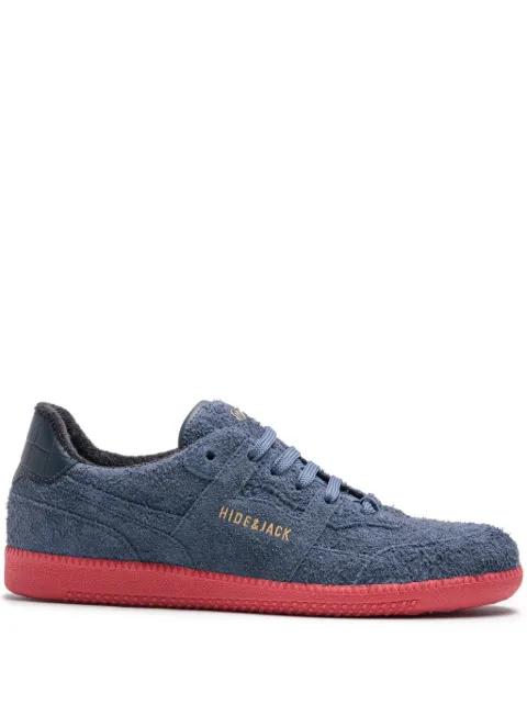 logo-print suede sneakers by HIDE&JACK