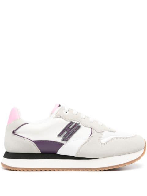 panelled logo-patch sneakers by HIDE&JACK