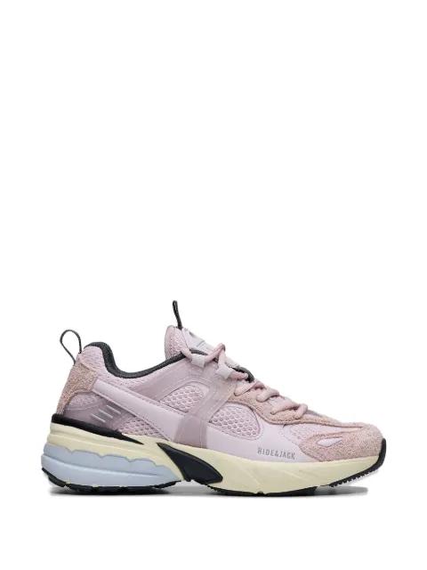 pink lace-up sneakers by HIDE&JACK
