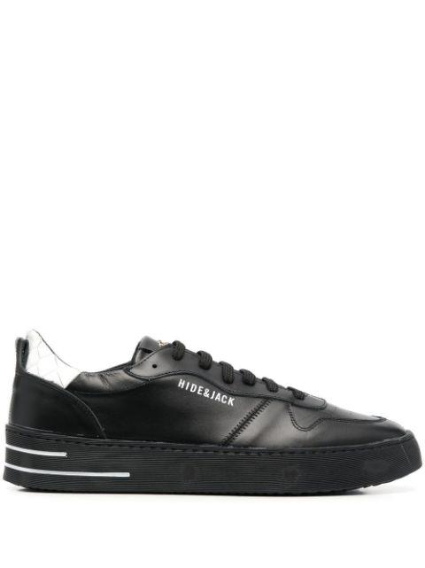 side logo-print detail sneakers by HIDE&JACK