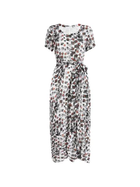 Inlay floral-print midi dress by HIGH