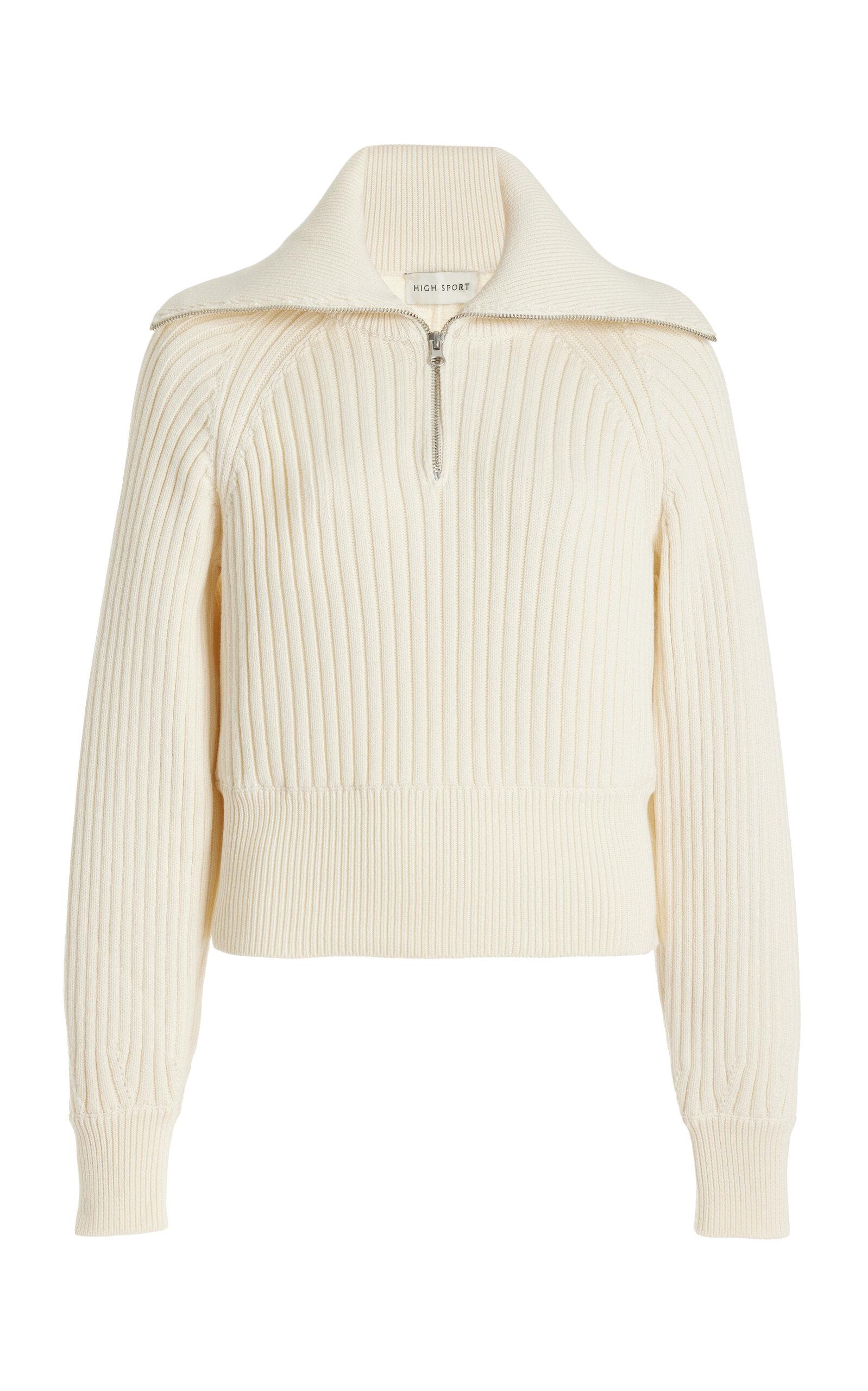 High Sport Chester Ribbed-Knit Cotton-Blend Sweater - Moda Operandi by HIGH SPORT