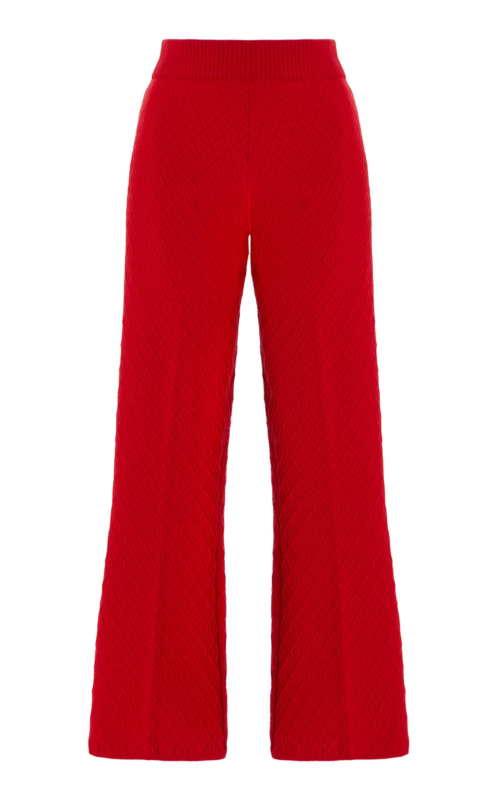 High Sport Exclusive Harry Cotton-Blend Knit Cropped Wide-Leg Pants - Moda Operandi by HIGH SPORT