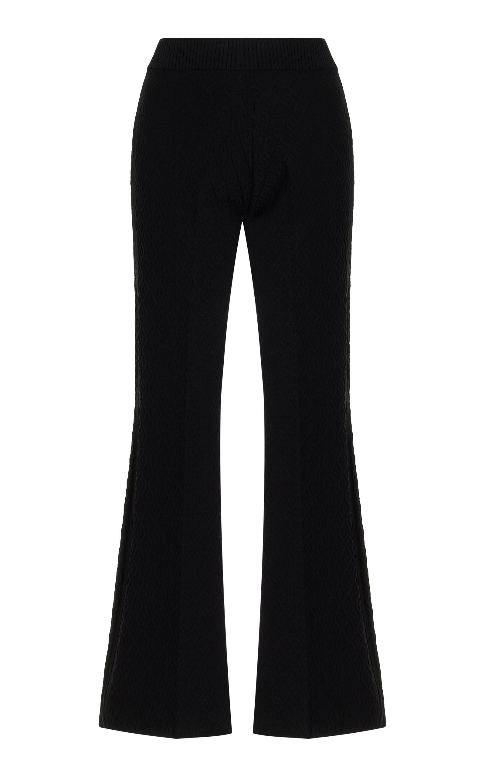 High Sport Kickit Flared Diamond-Jacquard Knit Pants -oda Operandi by HIGH SPORT High Sport Kickit Flared Diamond-Jacquard Knit Pants -oda Operandi by HIGH SPORT