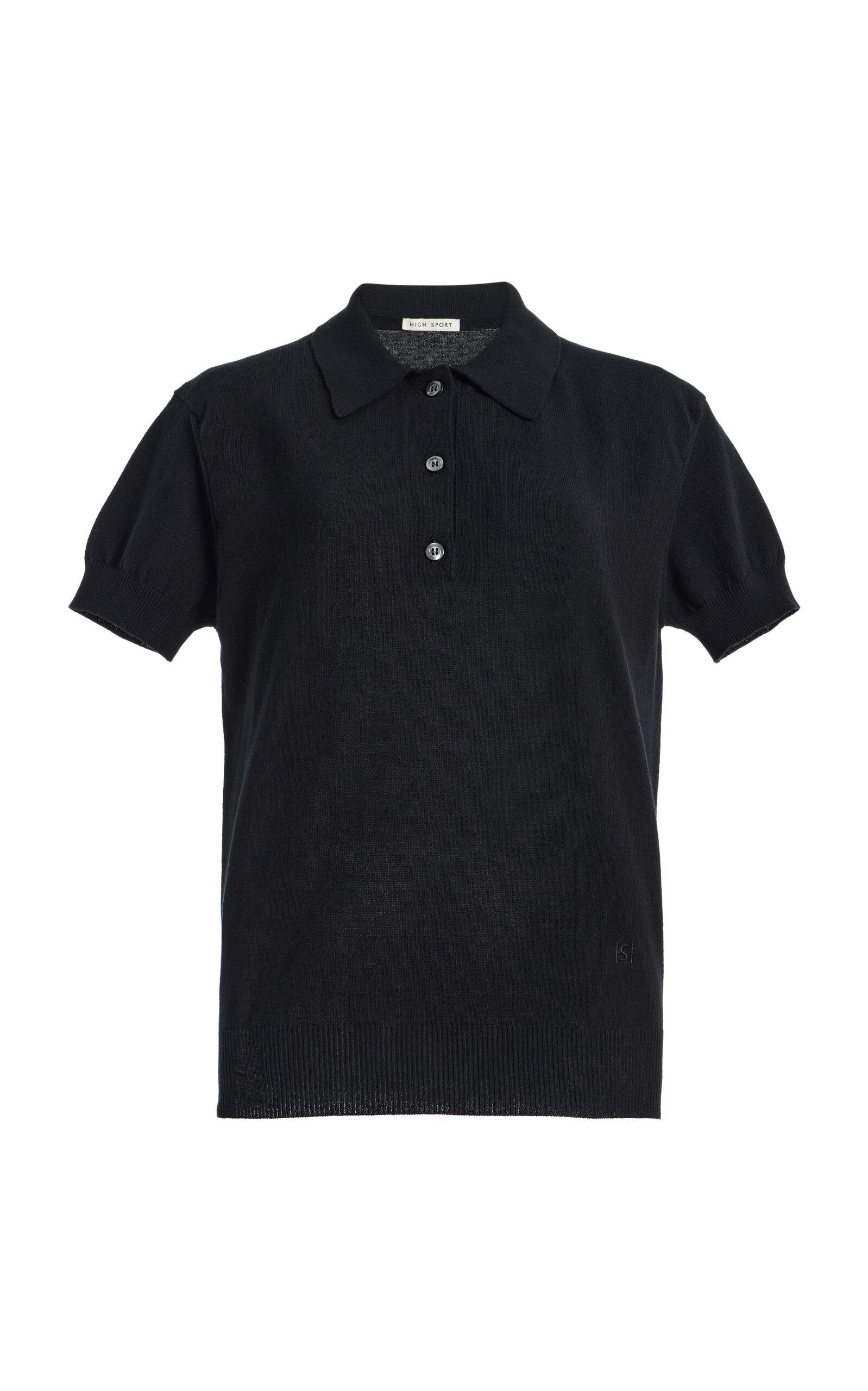 High Sport Sylvie Cotton-Crepe Polo Shirt -oda Operandi by HIGH SPORT