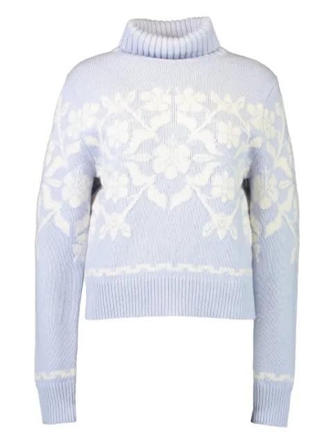 Zoe floral roll neck sweater by HIGH SPORT