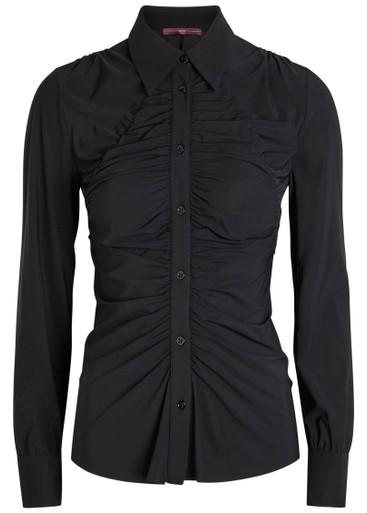 Tether ruched stretch-jersey shirt by HIGH