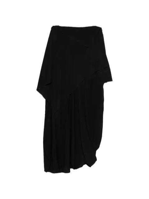 asymmetric layered midi dress by HIGH