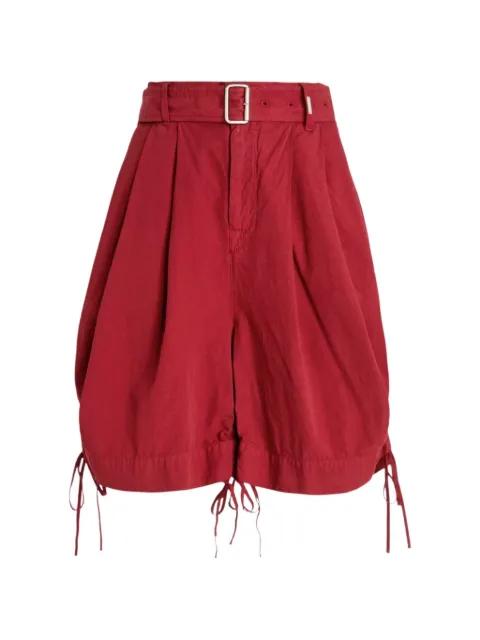 belted drawstring-hem shorts by HIGH