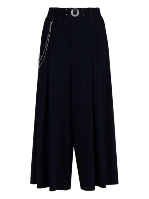 pleated chain-detail trousers by HIGH