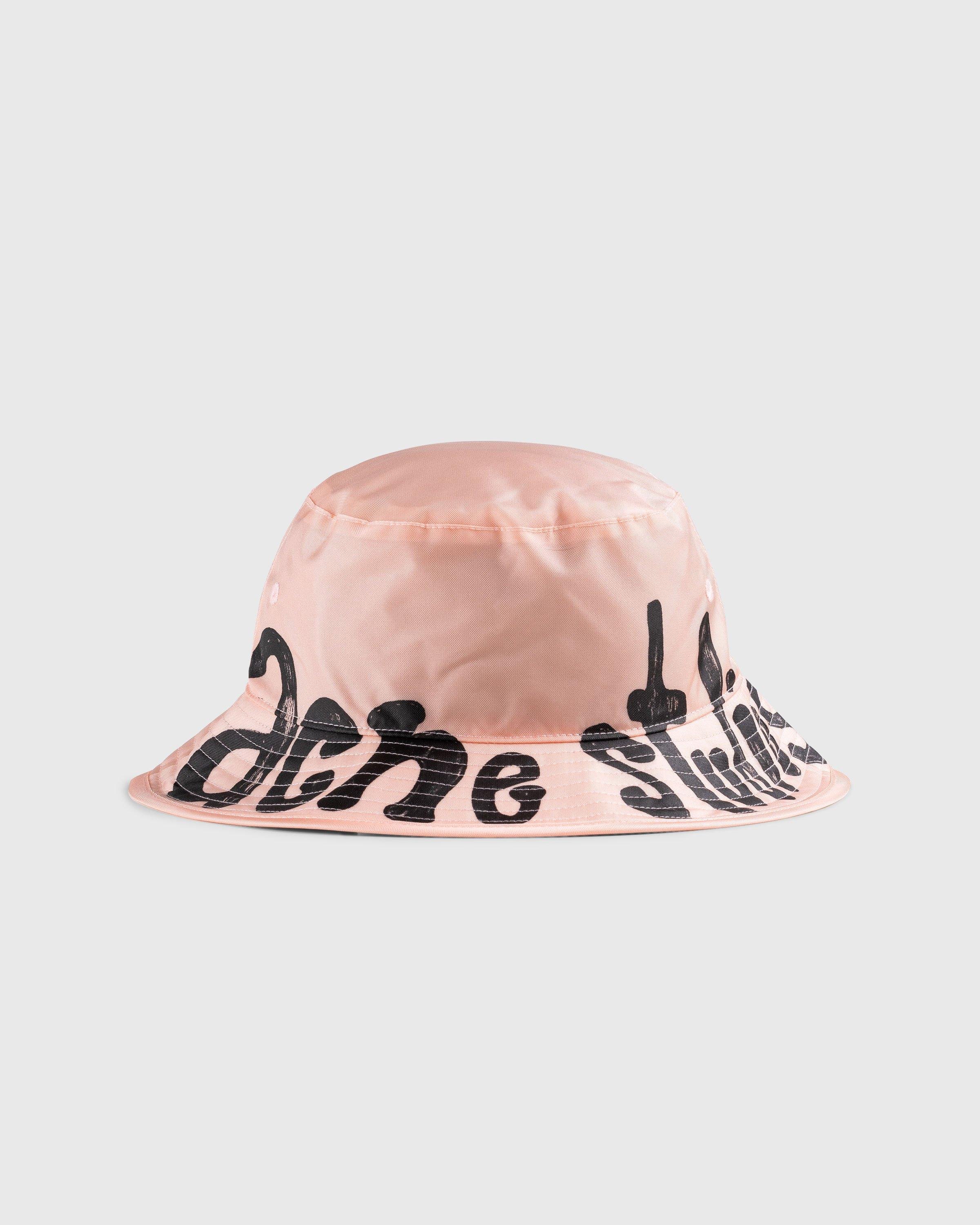 Acne StudiosLogo Bucket Hat Peach Pink by HIGHSNOBIETY