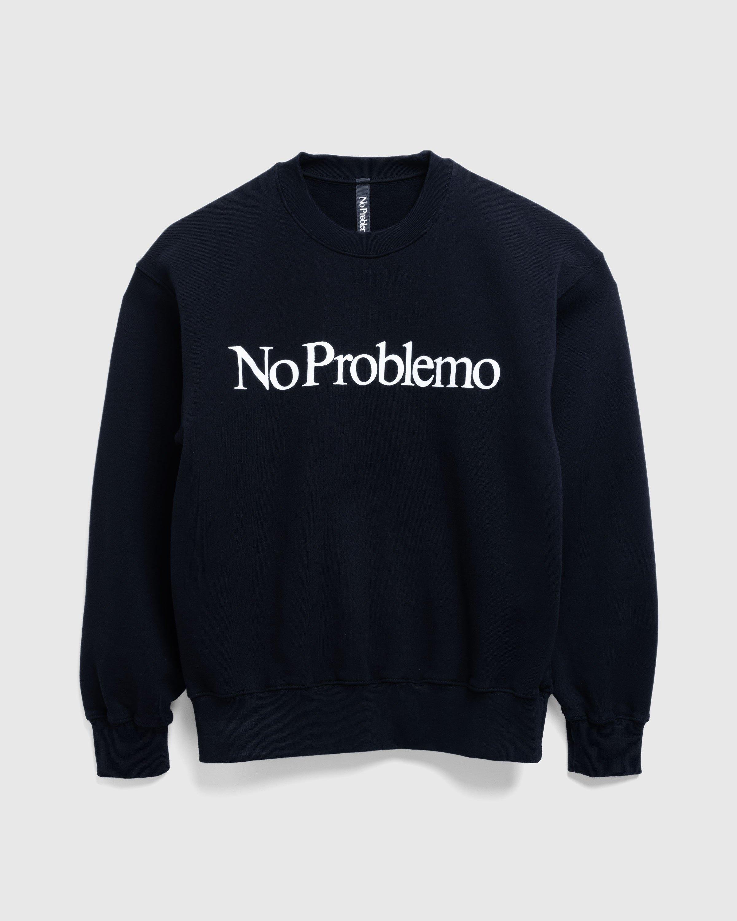 AriesNo Problemo Sweatshirt Black by HIGHSNOBIETY