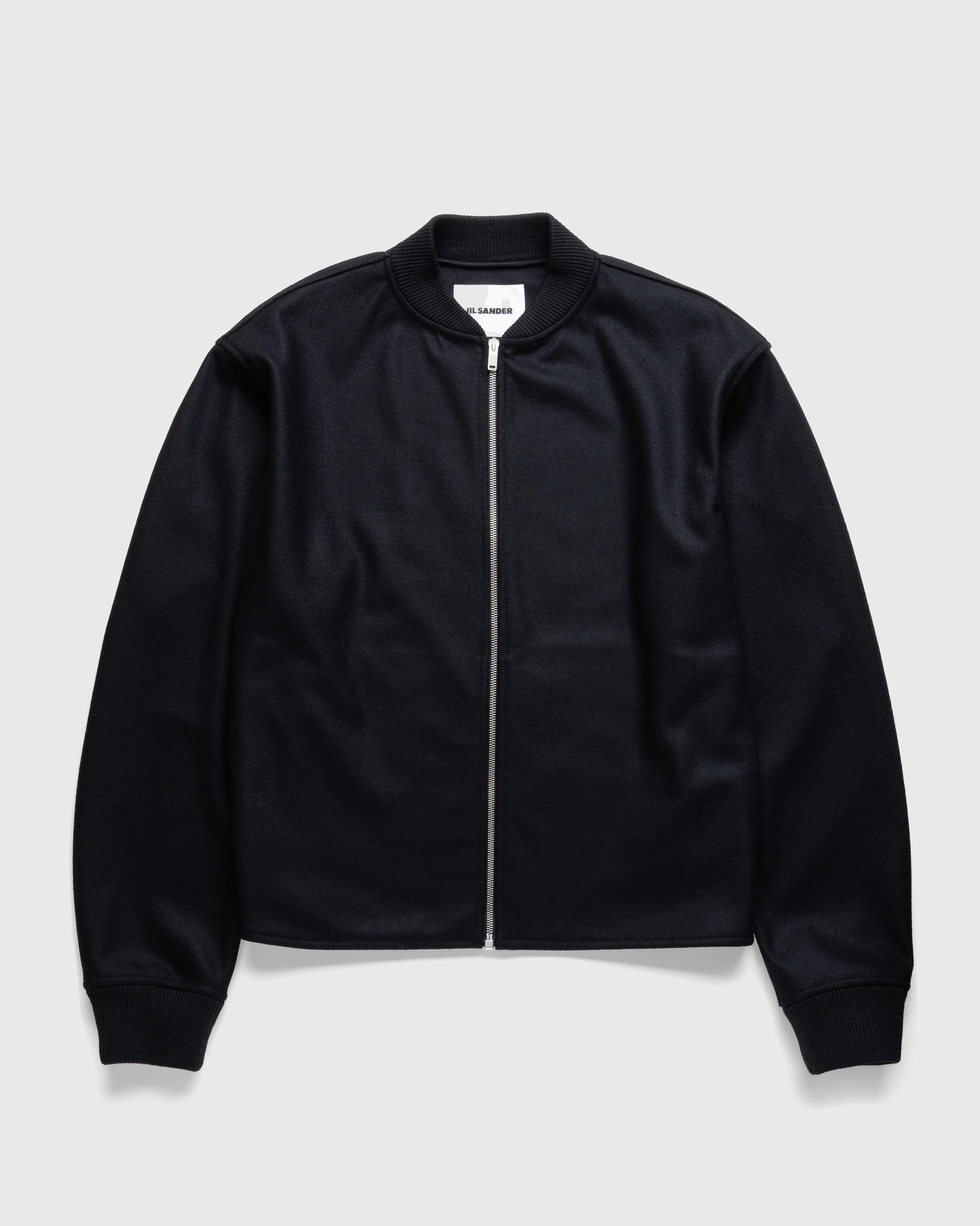 Jil SanderFull-Zip Wool Melton Jacket Black by HIGHSNOBIETY