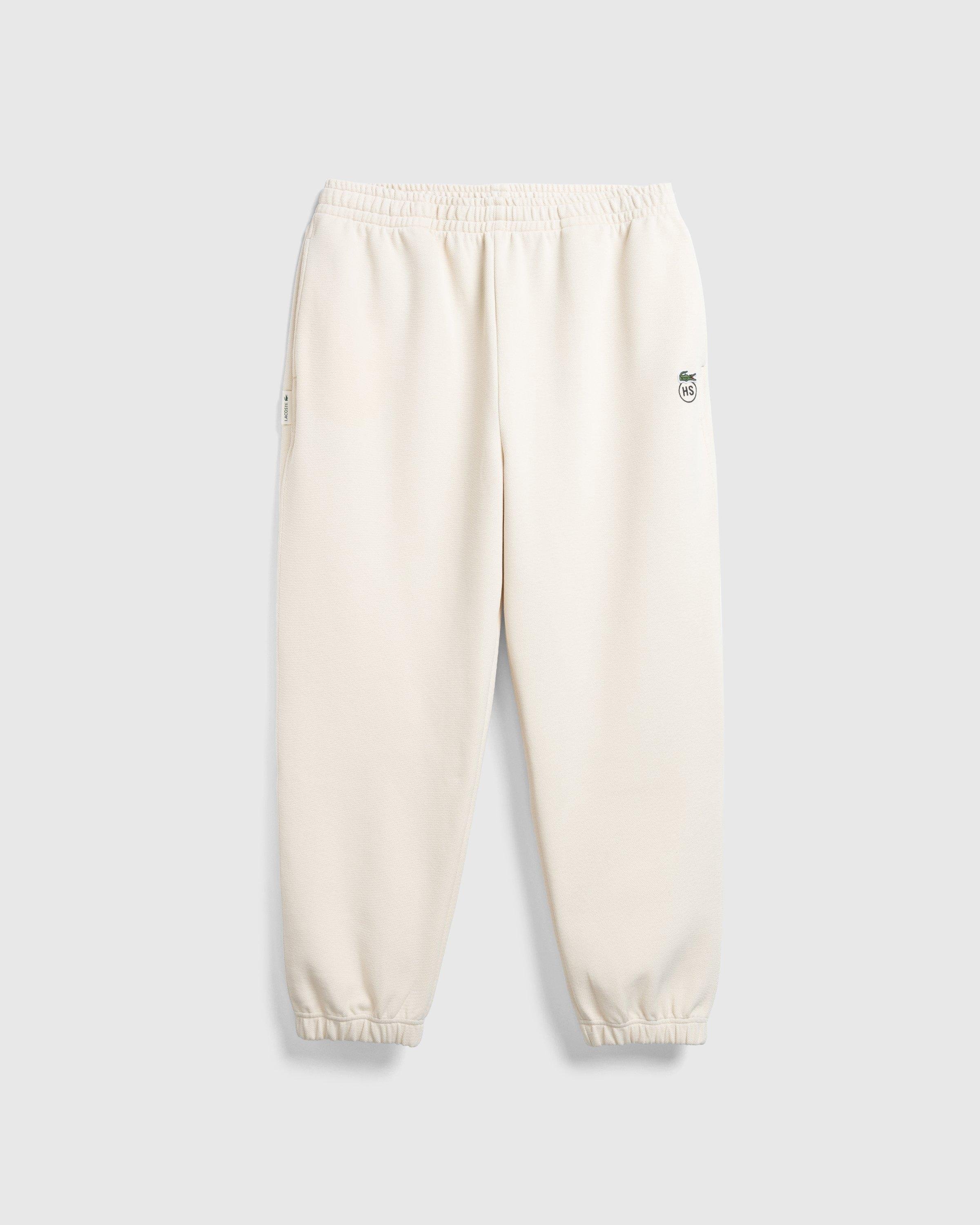Lacoste x HighsnobietyDouble-Faced Piqué Sweatpants Eggshell by HIGHSNOBIETY