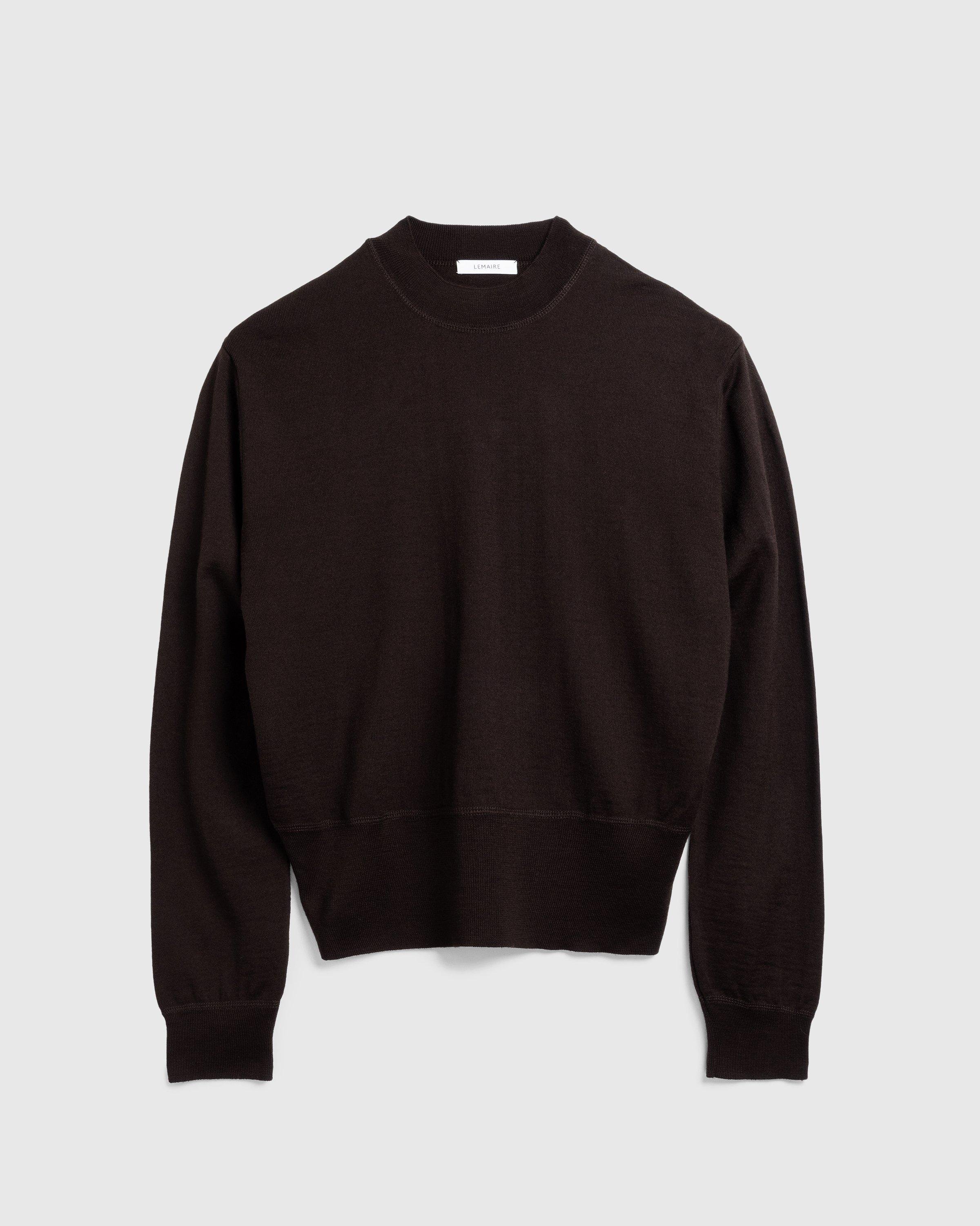 LemaireMock Neck Jumper Pecan Brown by HIGHSNOBIETY