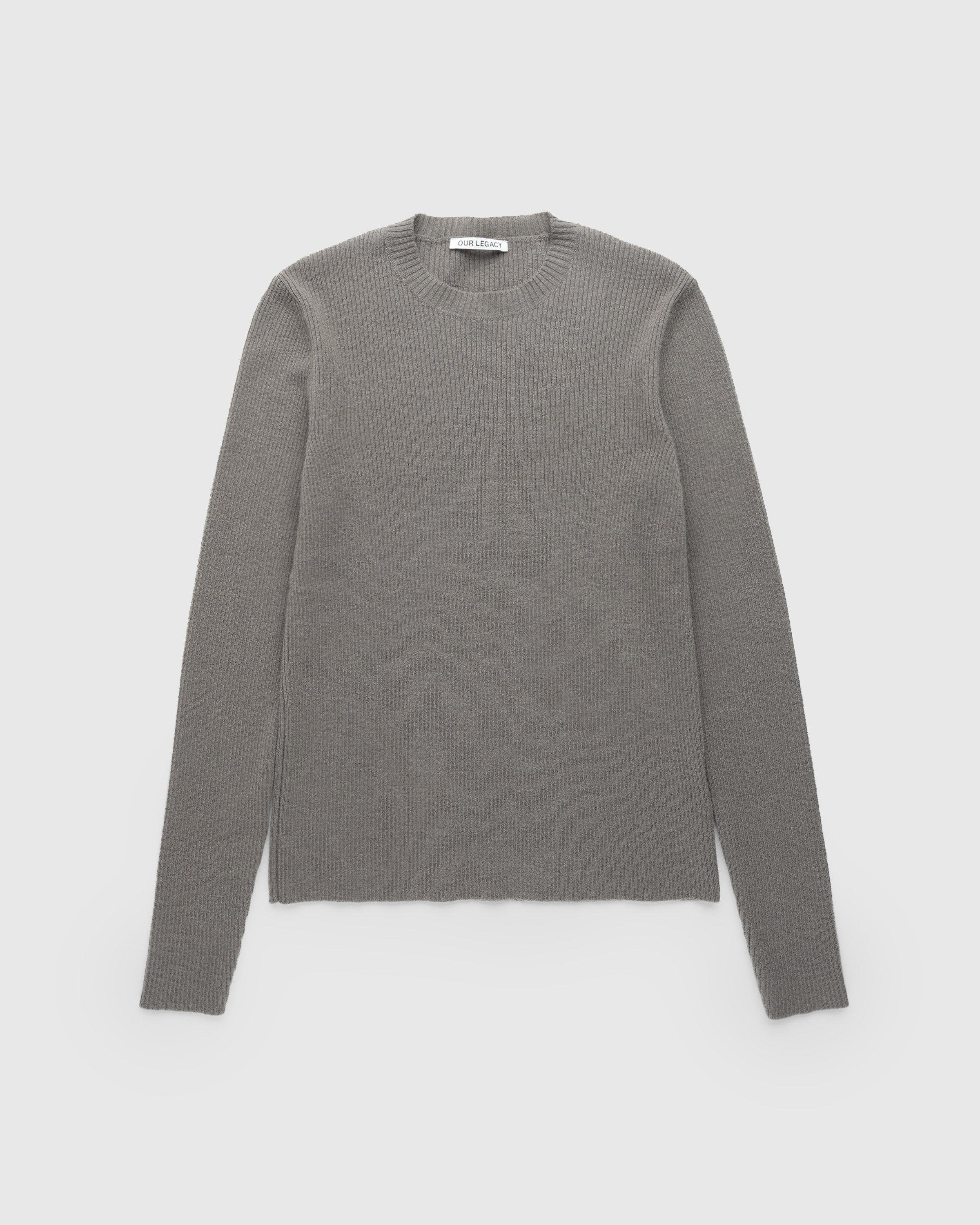 Our LegacyCompact Roundneck Mole Grey Super Wool by HIGHSNOBIETY