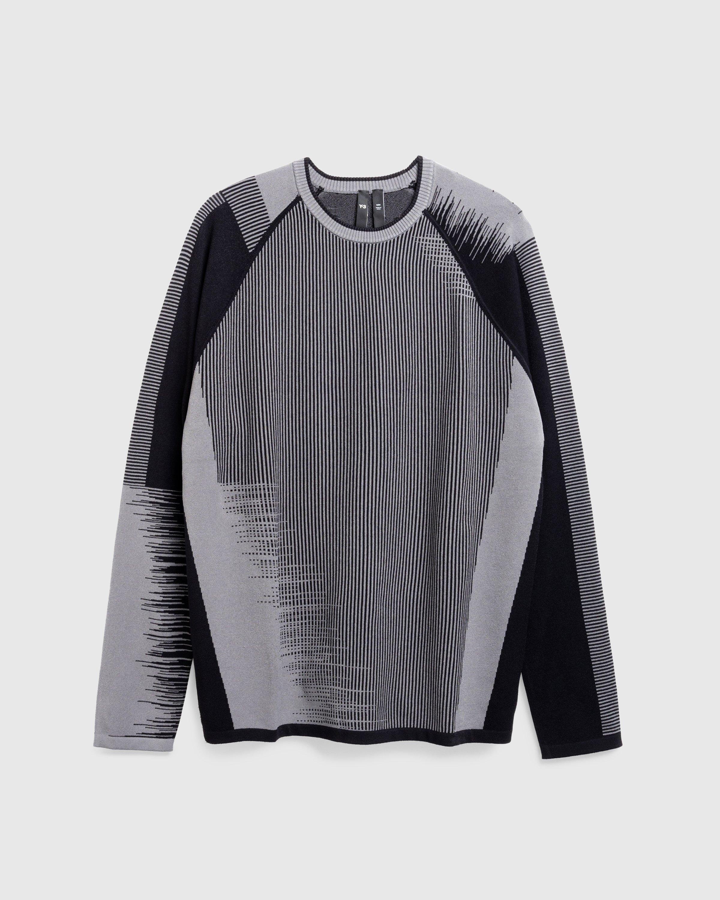 Y-3Logo Knit Sweater Black/Gray by HIGHSNOBIETY