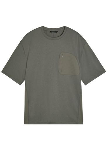 Panelled stretch-jersey T-shirt by HIKING PATROL
