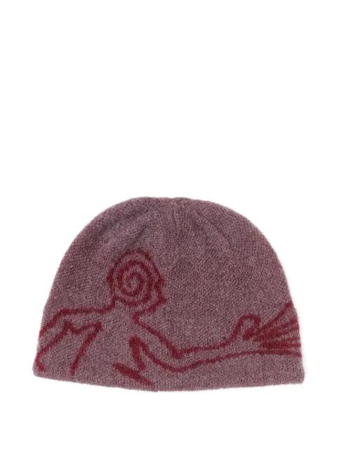 graphic-print beanie by HIKING PATROL