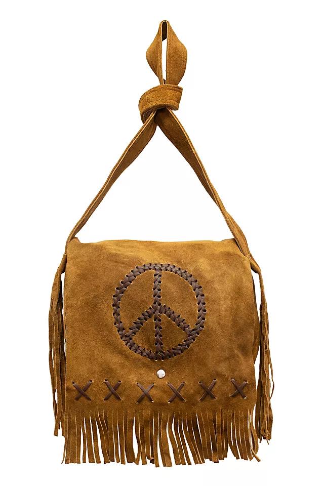 HippieShop Peace Fringe Leather Shoulder Bag by HIPPIE SHOP | FREE PEOPLE