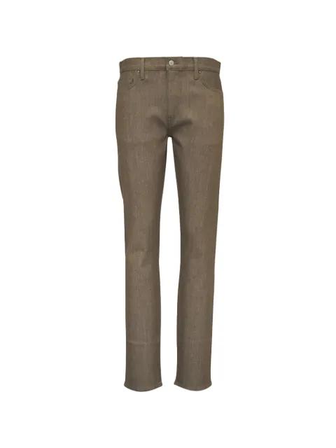 pocket logo-patch trousers by HIROSHI KATO