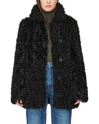 Milky Way Reversible Shearling Coat by HISO