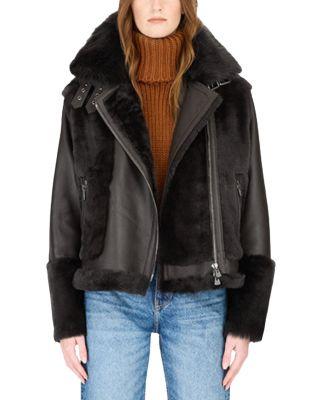 Soul Shearling Moto Jacket by HISO