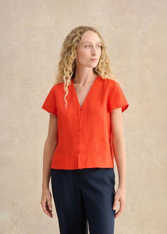 Aurelia Linen Top by HOBBS