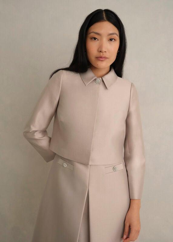 Avery Wool Silk Jacket by HOBBS