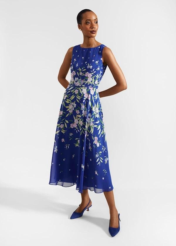 Carly Floral Midi Dress by HOBBS
