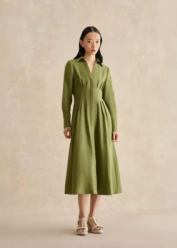 Chrissy Linen Dress by HOBBS