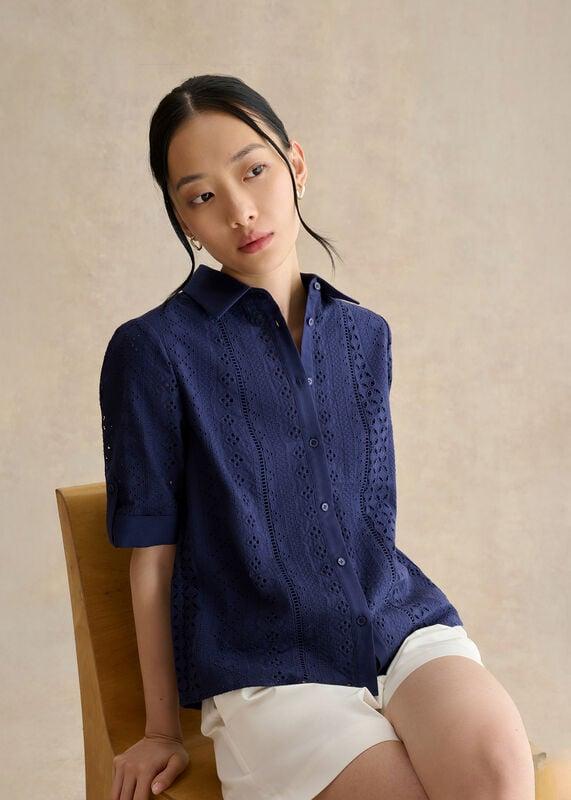 Cristie Broderie Shirt by HOBBS