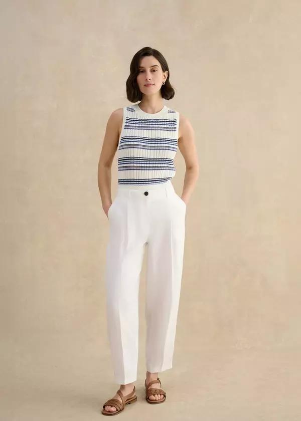 Dania Linen Trousers by HOBBS