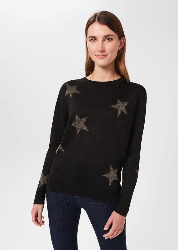 Deborah Lurex Star Jumper by HOBBS