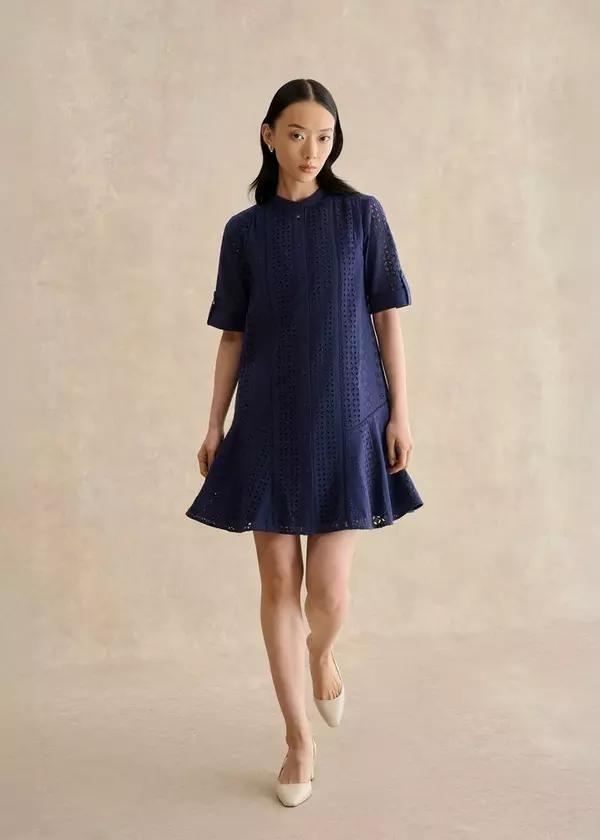 Jasmine  Broderie Dress by HOBBS