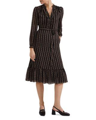 Alexia Chain Stripe Dress by HOBBS LONDON