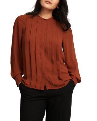 Arizona Pleated Blouse by HOBBS LONDON