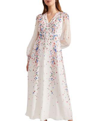 Asher Silk Maxi Dress by HOBBS LONDON