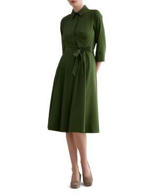 Brigitta Button Front Midi Dress by HOBBS LONDON