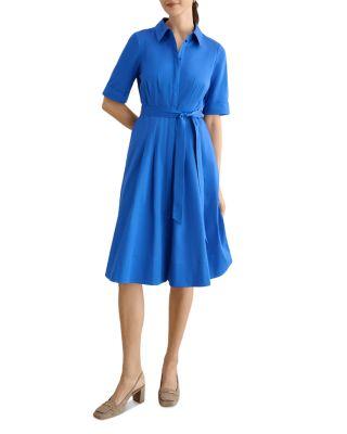 Brigitta Concealed Button Shirt Dress by HOBBS LONDON