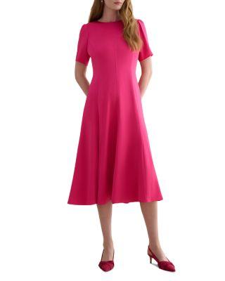 Camille Hammered Satin Midi Dress by HOBBS LONDON
