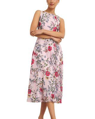 Carly Floral Midi Dress by HOBBS LONDON