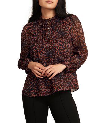 Carolina Ruffled Neck Blouse by HOBBS LONDON