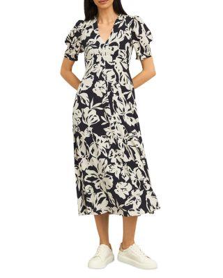 Chiltern Printed Midi Dress by HOBBS LONDON