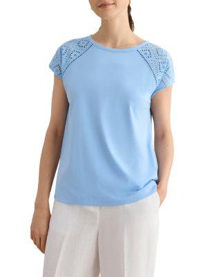 Ivana Eyelet Embroidered Top by HOBBS LONDON