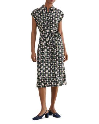 Kalinda Printed Shirt Dress by HOBBS LONDON