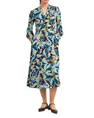 Lea Printed Midi Dress by HOBBS LONDON