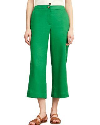 Lillie Cropped Linen Trousers by HOBBS LONDON